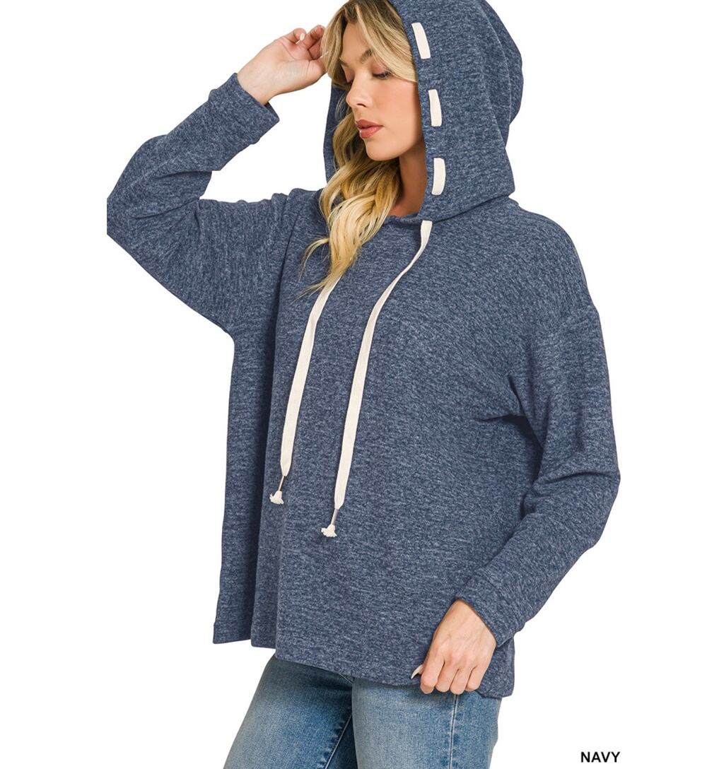 SOFT BRUSHED HACCI HOODIE